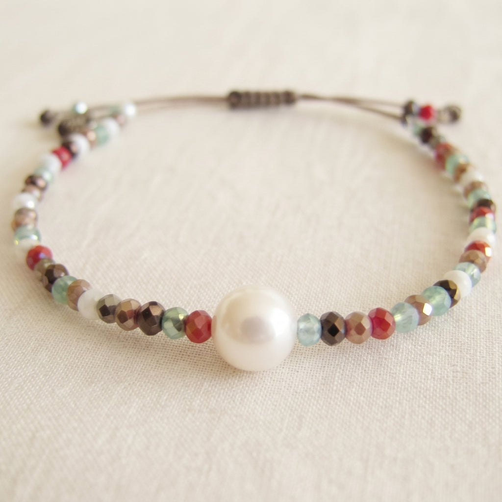 Bracciale Cristallo & Perla – Giardino Segreto