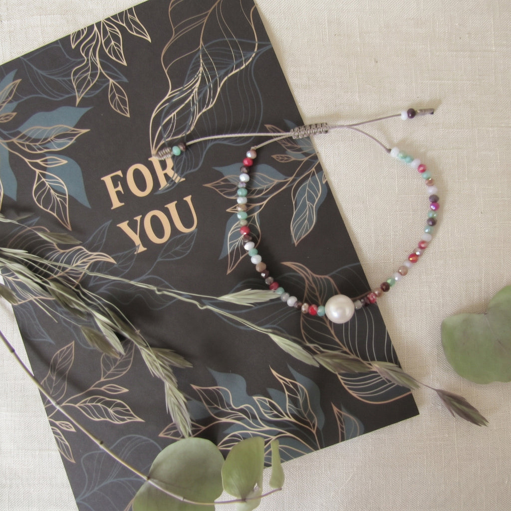 Bracciale Cristallo & Perla – Giardino Segreto