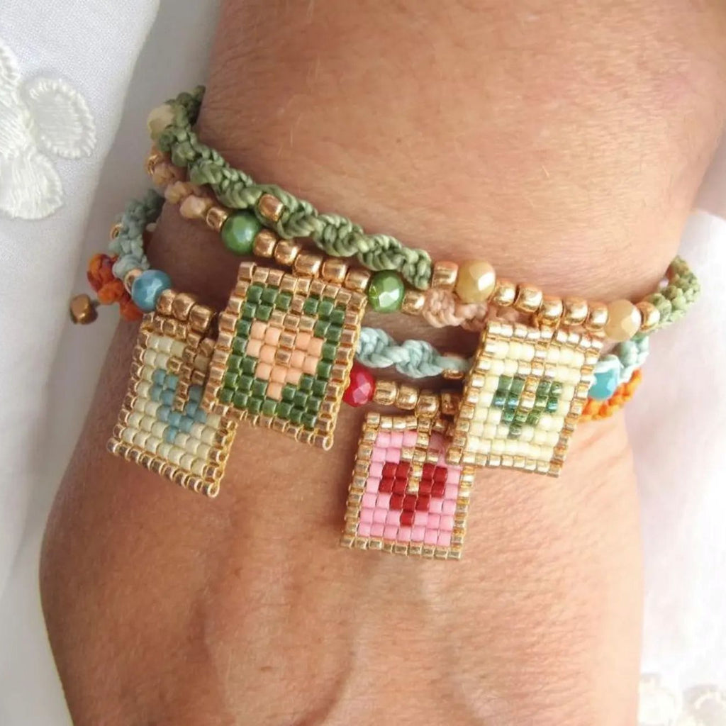 Miyuki Bracelet – Heart Amulet