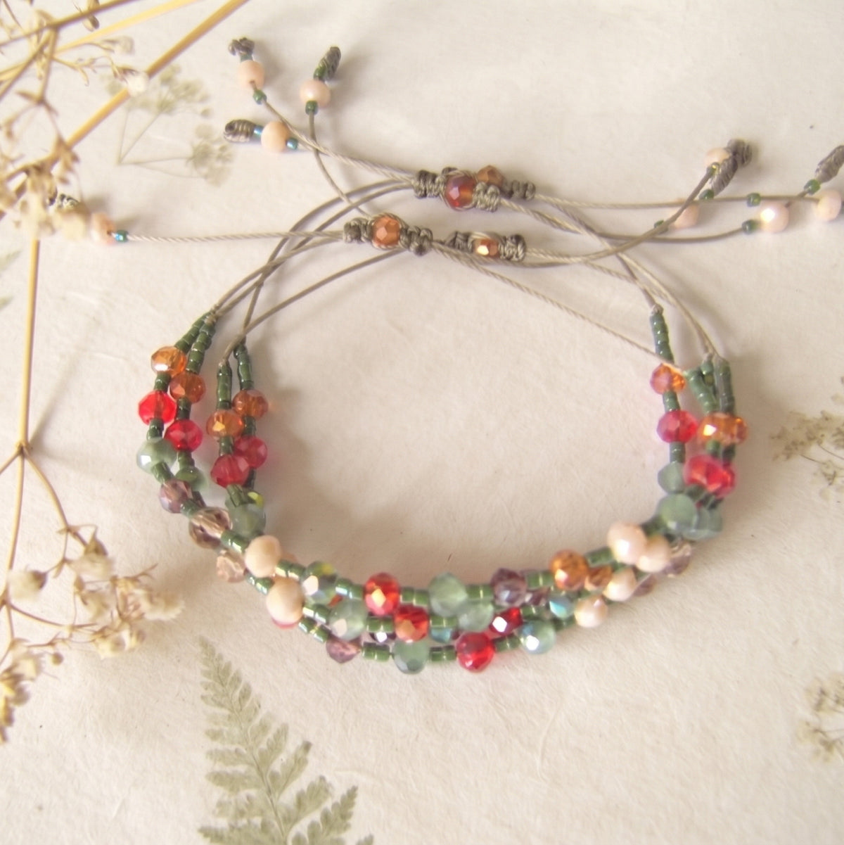 Armband aus Glasperlen & Miyuki – Aurora