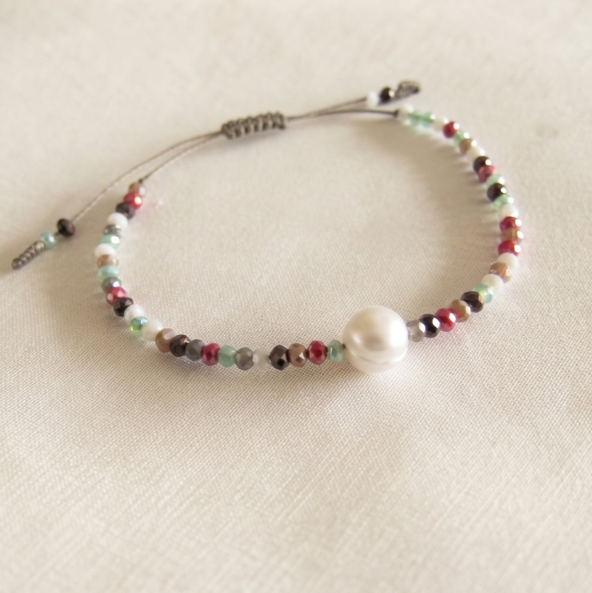 Bracciale Cristallo & Perla – Giardino Segreto