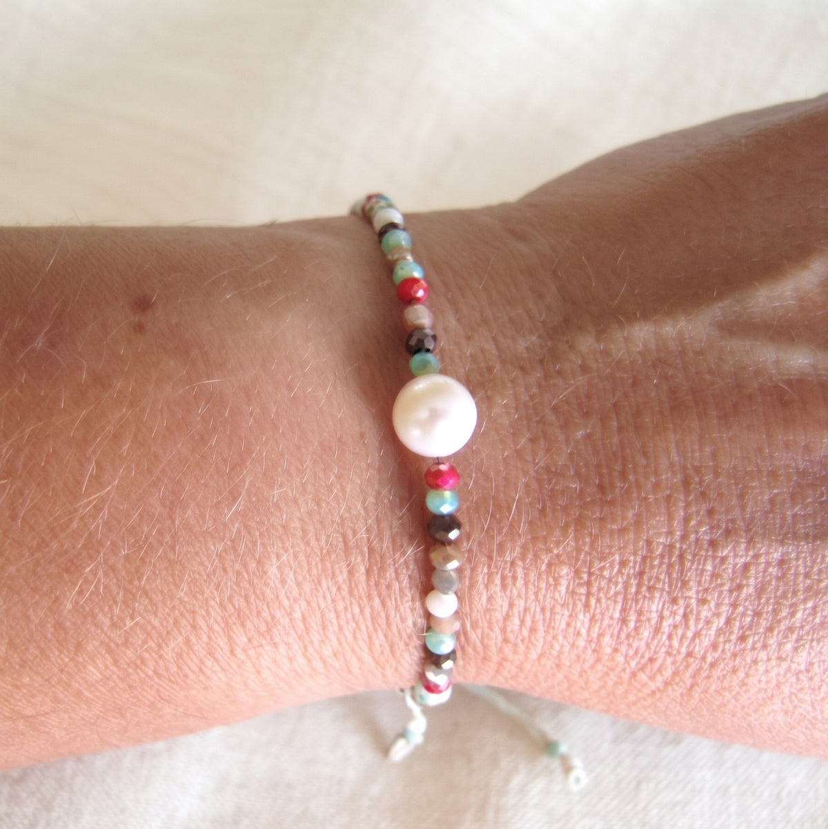 Bracciale Cristallo & Perla – Giardino Segreto