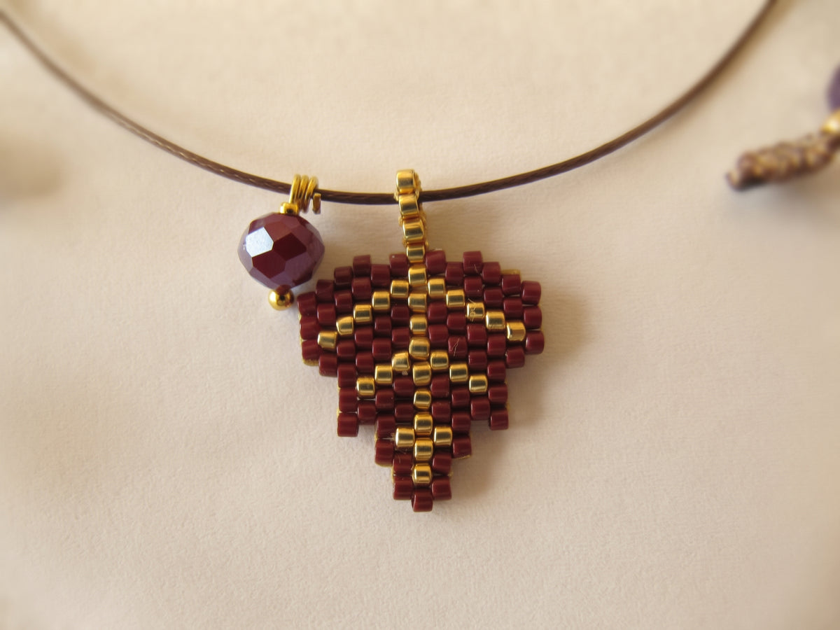Pendentif feuille - Air d'automne