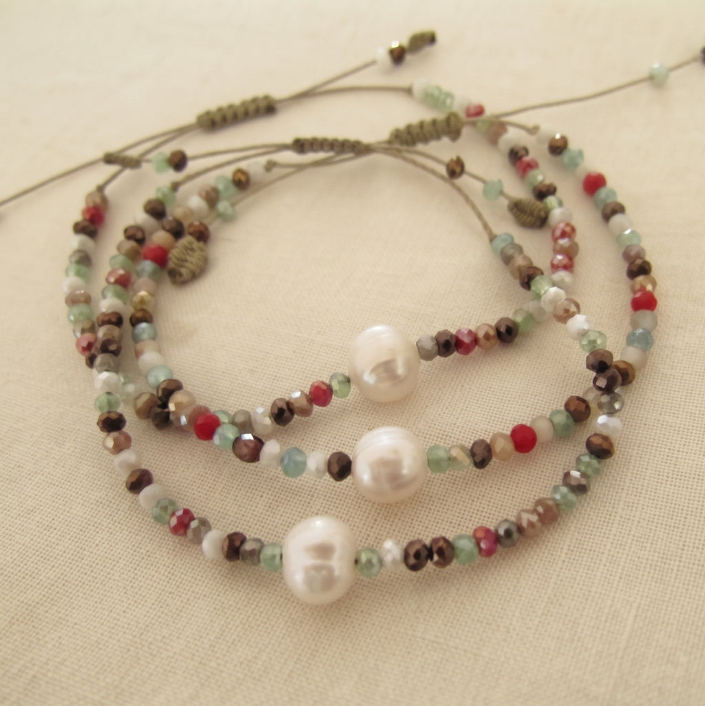 Bracciale Cristallo & Perla – Giardino Segreto