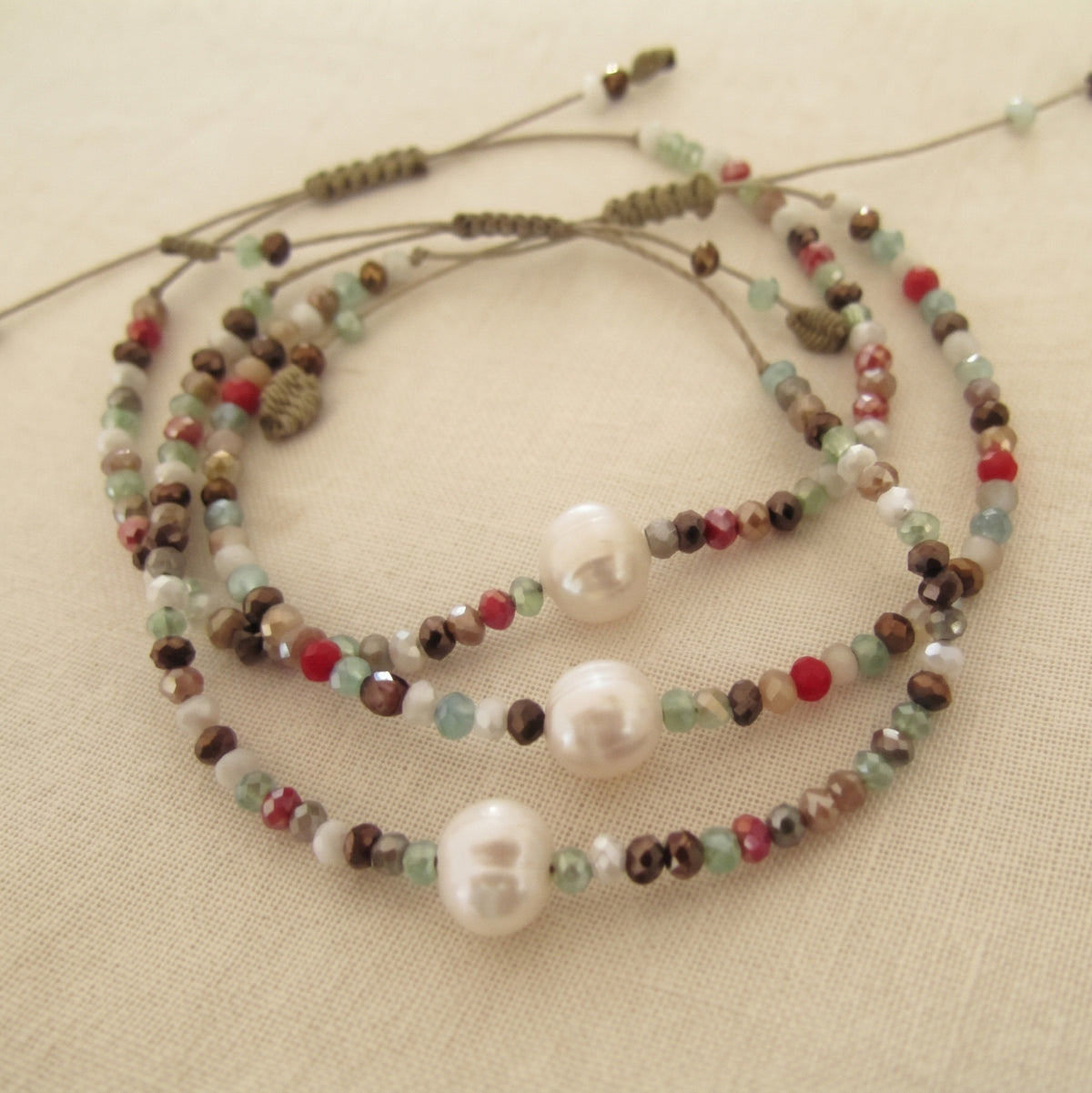 Bracciale Cristallo & Perla – Giardino Segreto