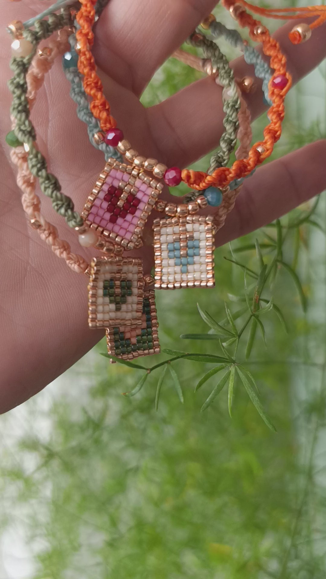 Miyuki Bracelet – Heart Amulet