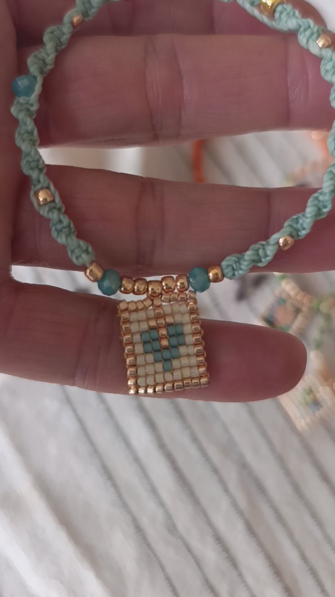 Miyuki Bracelet – Heart Amulet